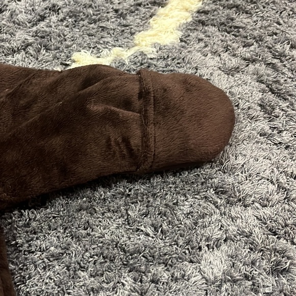 Just One You by Carters Fleece Brown Bear One Piece Zip Up Winter Coat NB - Picture 2 of 7